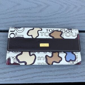 TOUS Leather Wallet Multicolor NWOT